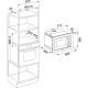 Microondas integrable FRANKE MICROONDAS FSL 20 MW BK , Integrable, Sin Grill,  , 131.0632.993