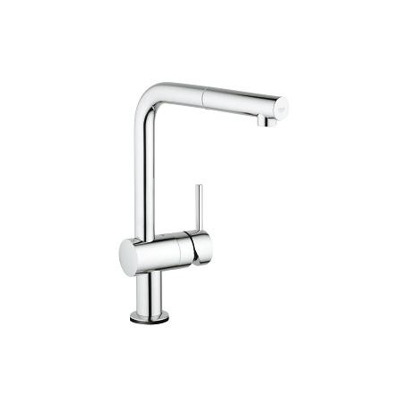 Grifo de cocina  GROHE 31360001 Minta Touch caño extraible en L Next.Gen, Cromo