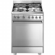 Cocina a gas SMEG CX68MF82, 4 zonas, Inoxidable